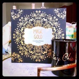 Magic Gold Luxurious Designs Adult Coloring Book